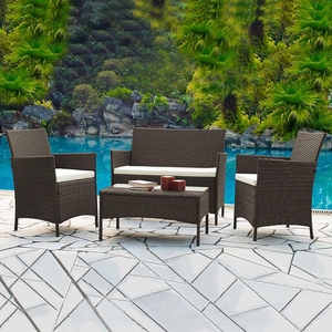 Set zahrad.nábytku 7-dílný ratanový AVENBERG GRANDE hnědá