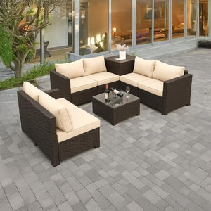 Velký zahradní sofa set s boxem na polstry Avenberg ENCANTA