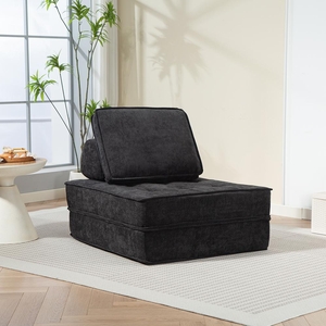 Rozkládací multifunkční sofa CATINI CALMERO černá