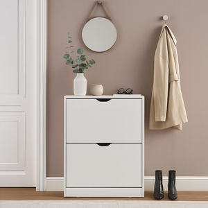 Botník AVENBERG SLIM FLIP 2 bílý