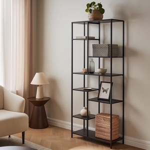 Regál AVENBERG ARCANA 165 x 80 cm černý