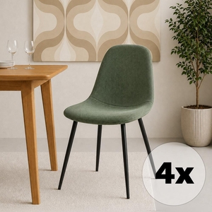 Set - 4 ks Jídelní židle AVENBERG RIVA zelená