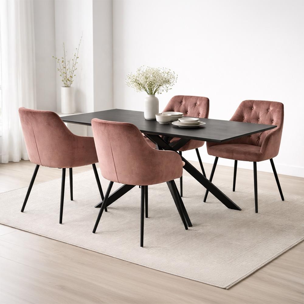 AVENBERG OPAL Étkezőgarnitúra 4 szék + asztal 180 cm